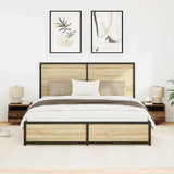 Bedside Cabinet 2 pcs Old Wood 40 x 39 x 37 cm Engineered Wood 863067