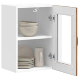 Kitchen Wall Cabinet with Glass Door Lucca Old Wood 853775