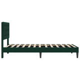 Bed Frame with Headboard Black 90 x 190 cm Velvet 42027693
