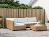 5 pcs Rattan Lounge Set with Cushions GENDT Natural Rattan 3429872