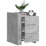 Bedside Cabinet Concrete Grey 45x50x65 cm Engineered Wood 848307