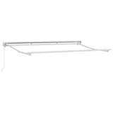 Awning Frame Manual Adjustable White 3.5 x 2 m Steel 42002524