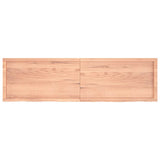 Bathroom Countertop Light Brown 180x50xcm Treated Solid Wood 3156166