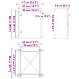 Control Cabinet Grey 47 x 24 x 50 cm ABS Plastic 4106501