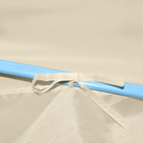 Folding Pop-up Party Tent with 5 Sidewalls 3x9 m Cream 44975