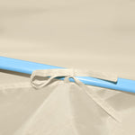 Professional Folding Party Tent with 4 Sidewalls 2x2 m Steel Cream 48882