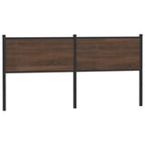 Replace Headboard Brown Oak 160 cm Engineered Wood and Steel 4007800