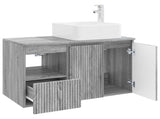 Bathroom Furniture Set 2 pcs Grey Sonoma Engineered Wood 3404050