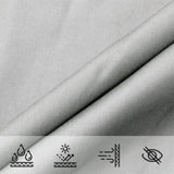 Sun Shade Sail Light Grey 4x4 m 100% Polyester Oxford 4000403