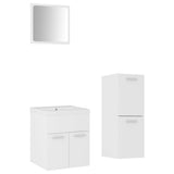 Bathroom Furniture Set White Engineered Wood 3071171