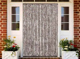 325453 Insect Curtain Brown and White 100x220 cm Chenille