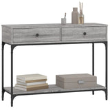 Console Table Grey Sonoma 100x34.5x75 cm Engineered Wood 833396