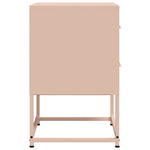 ZNTS Bedside Cabinet Pink 36x39x60.5 cm Steel 846460