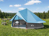 Tipi Tent with Roof Blue 250 x 250 cm Polyester and Steel 42028720