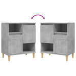 Sideboards 3 pcs Concrete Grey 60x35x70 cm Engineered Wood 3185739