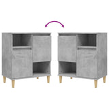 Sideboards 3 pcs Concrete Grey 60x35x70 cm Engineered Wood 3185739