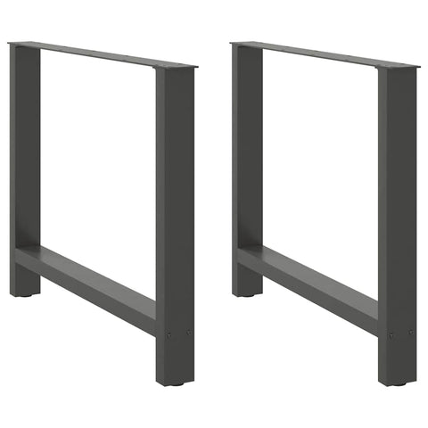 ZNTS Coffee Table Legs Anthracite 2 pcs 90x cm Steel 4013318