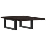 Basin Shelf Wall Mounted Steel and Solid Wood Oak 3302577