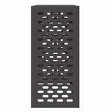 Air Conditioner Cover Black 110 x 50 x 105 cm Steel 865911