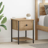Bedside Table with Drawer 2 pcs Artisan Oak 34 x 35.5 x 45 cm 881803