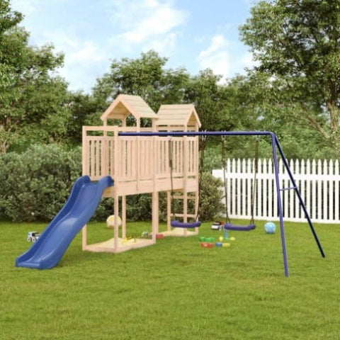 ZNTS Outdoor Playset Solid Wood Pine 3190435