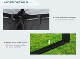 3 x 3 m Garden Gazebo Double Roof Marquee Patio Wedding Party Tent Canopy Shelter with Sidewalls, T3398P323868