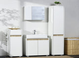 Tall Bathroom Cabinet with Adjustable Shelves, 5-Tier Modern Freestanding Tallboy with Storage T3398P330391