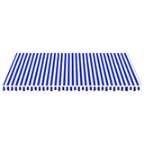 Replacement Fabric for Awning Blue and White 5x3.5 m 311922