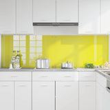 Kitchen Backsplash 2 pcs Yellow 100 x 60 cm Tempered Glass 3415481