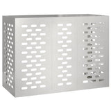 Air Conditioner Cover Silver 110 x 50 x 80 cm Stainless steel 865908