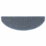 Stair Mat Set of 15 Blue 89% polypropylene, 5% polyester, 6% cotton 326874