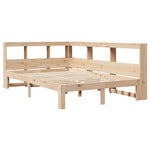 Bookcase Bed without Mattress 135x190 cm Double Solid Wood Pine 3324397