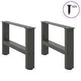 Coffee Table Legs Anthracite 2 pcs 50x cm Steel 4013262