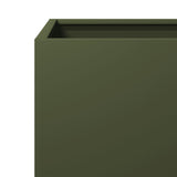 Garden Planter Olive Green 40x40x40 cm Steel 851205