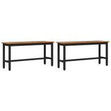 Dining Bench 2 pcs Old Wood 100 x 32.5 x 48.5 cm 873759