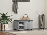 Hall Bench with Cushion with Shelf Grey Sonoma 60 x 38 x 46 cm 891501