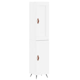 Highboard White 34.5x34x180 cm Engineered Wood 3200105