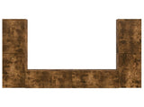 TV Cabinet Set 6 pcs Smoked Oak Engineered Wood 3409110
