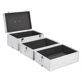 Make-up Case 37x24x40 cm Silver Aluminium 91839