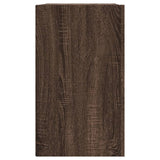 Wall Cabinet Brown Oak 75x35x60 cm Engineered Wood 848422