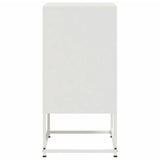 Bedside Cabinets 2 pcs White 36x39x78 cm Steel 846577