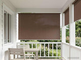 Outdoor Roller Blind 90% UV Block Taupe 240 x 140 cm HDPE 42036151