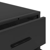 Drawer Cabinet Black 70x41x70 cm Engineered Wood 849079
