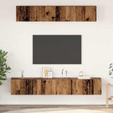 TV Cabinet Set Wall-mounted 5 pcs Old Wood Engineered Wood 3393213