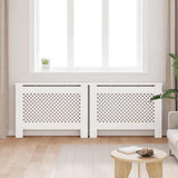 Radiator Covers 2 pcs White 112x19x81.5 cm MDF 3051377