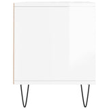 TV Cabinet High Gloss White 100x34.5x44.5 cm Engineered Wood 831238