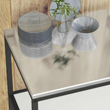 Kitchen Storage HATTEM White 90 x 50 x 92 cm Steel 874955