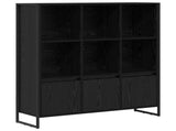 Book Cabinet 2 pcs Black Oak 99.5 x 30 x 108 cm Engineered Wood 3403022