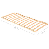 Slatted Bed without Mattress Base with 13 Slats 90x200cm 327257