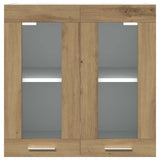 Kitchen Wall Cabinet Lyon with Glass Door Artisan Oak 60x31x60 cm 856168
